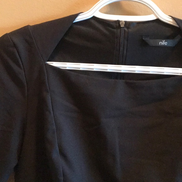 Nife Designer Boatneck Dress - Picture 3 of 5